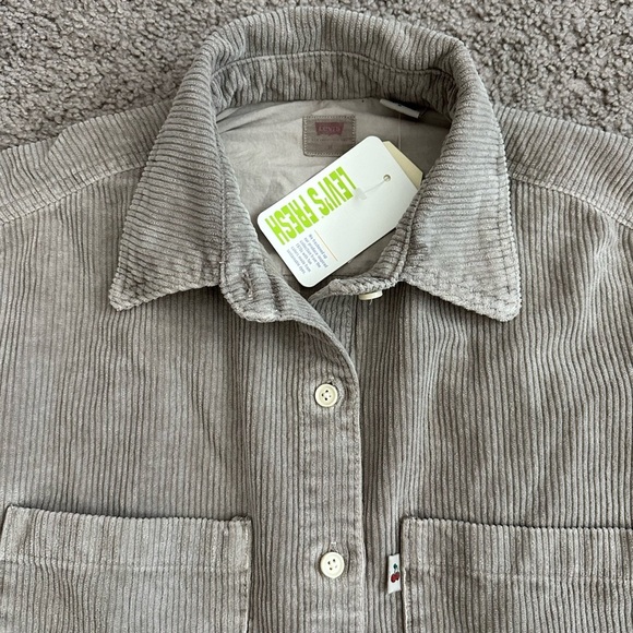 Levi’s Shacket Womens Size M Corduroy Button Up Shirt Jacket - Picture 3 of 13